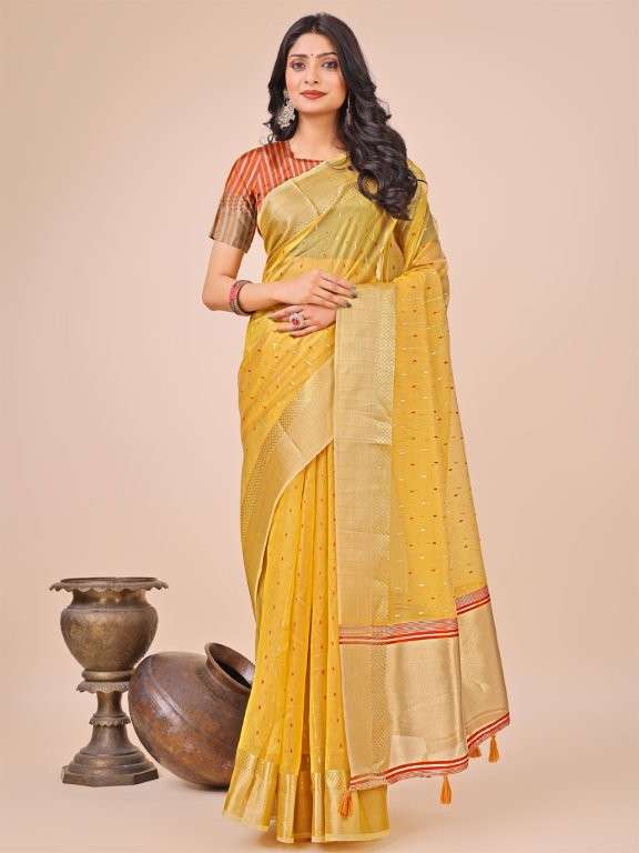 FLORANCE BY ASLIWHOLESALE DESIGNER PURE ORGANZA SAREES-00281