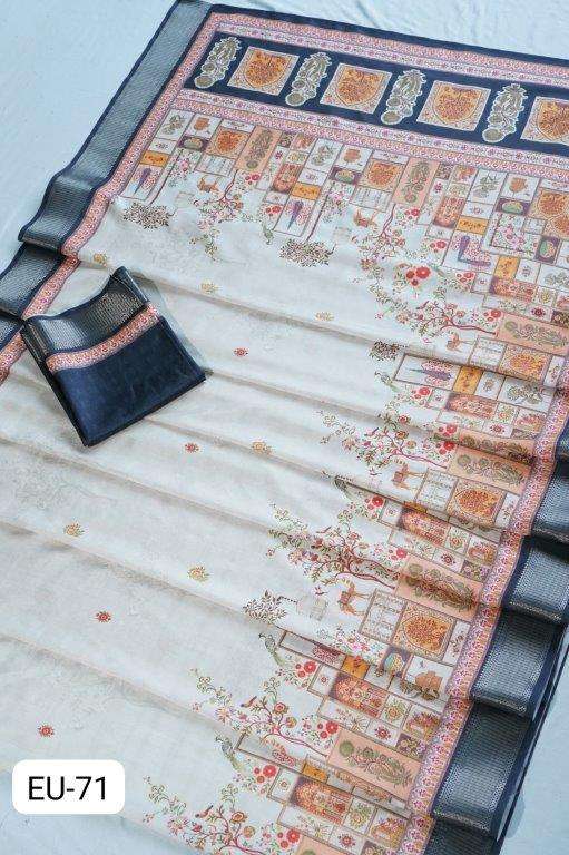 GANESH VOL-01 BY ASLIWHOLESALE DESIGNER PURE SILK PRINTED SAREES-00178