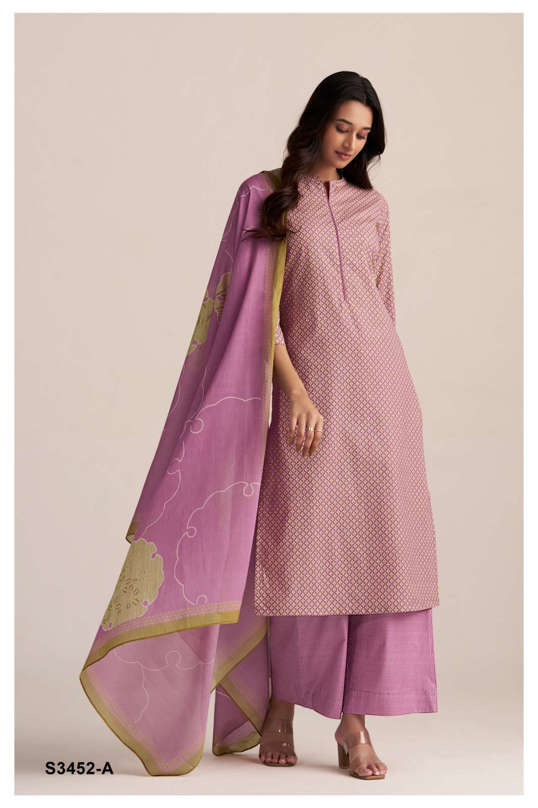 GANGA FASHION MARTHA S3452-A TO S3452-D PURE COTTON PRINTED DRESSES-00252
