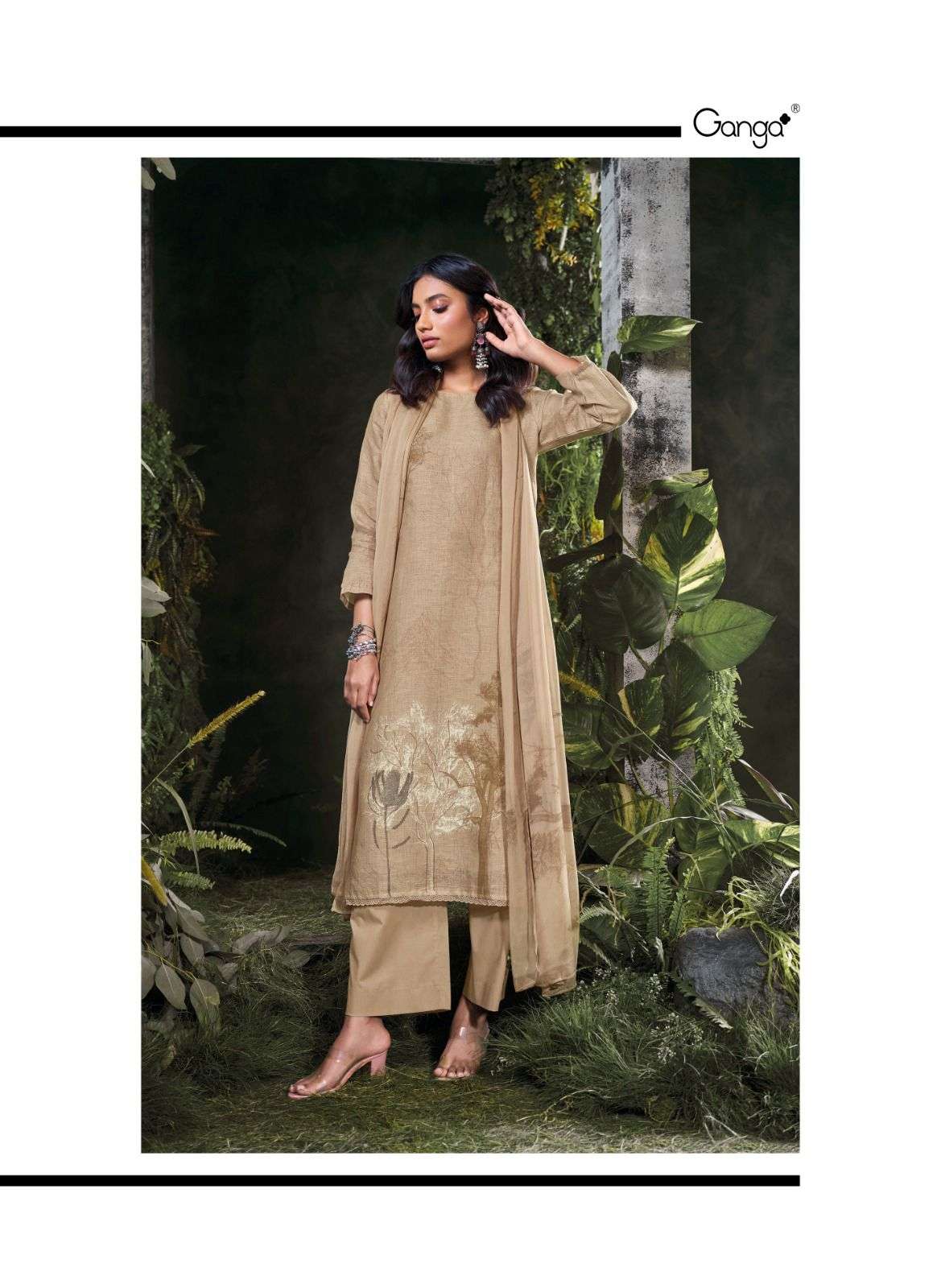 GANGA FASHION OMNIA C2255 TO C2260 SERIES PURE COTTON PRINTED DRESSES-00252