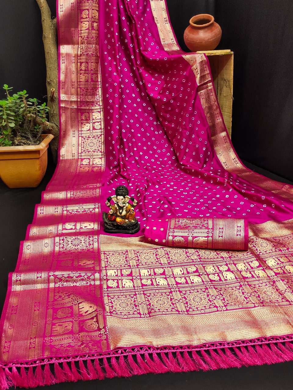 HASTI BY ASLIWHOLESALE DESIGNER SOFT KANJIVARM SILK PRINTED SAREES