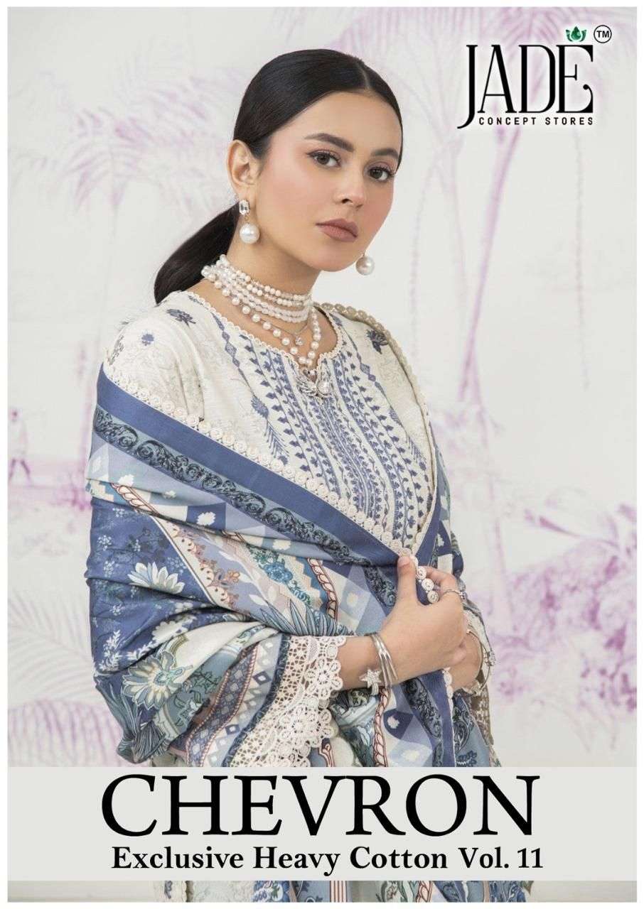 JADE CHEVRON EXCLUSIVE VOL-11 RM 101 TO 106 SERIES PURE COTTON PRINT PAKISTANI DRESSES-00062