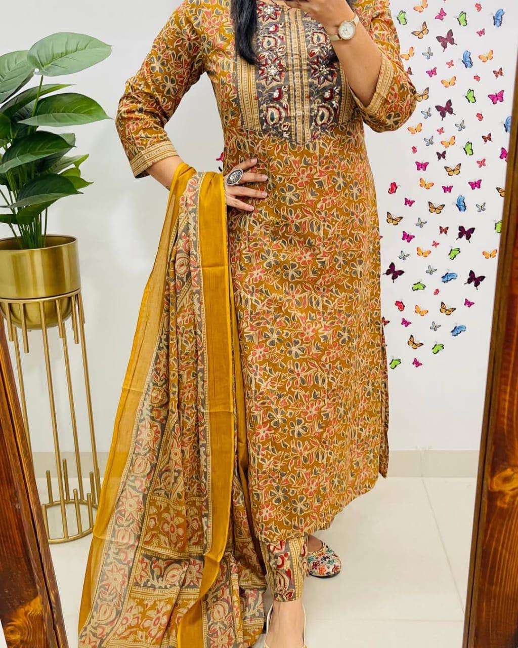 JYOTI VOL-182 BY ASLIWHOLESALE DESIGNER PURE COTTON EMBROIDERY DRESSES-00233