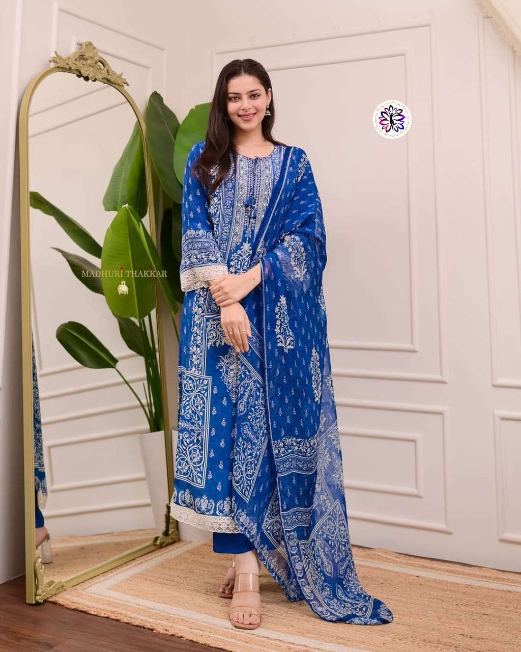 KARISHA VOL-6 BY ASLIWHOLESALE DESIGNER PURE MUSLIN COTTON PRINTED DRESSES-00096