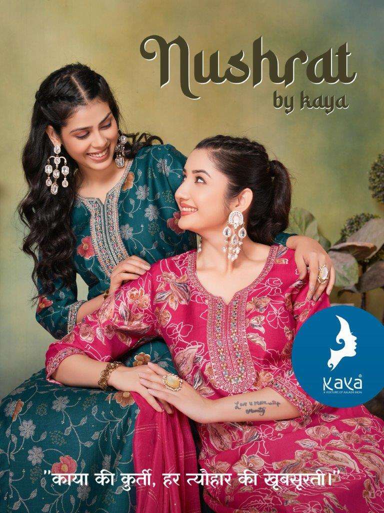 KAYA NUSHRAT 01 TO 06 SERIES DESIGNER VERTICAL PRINTED DRESSES-00140