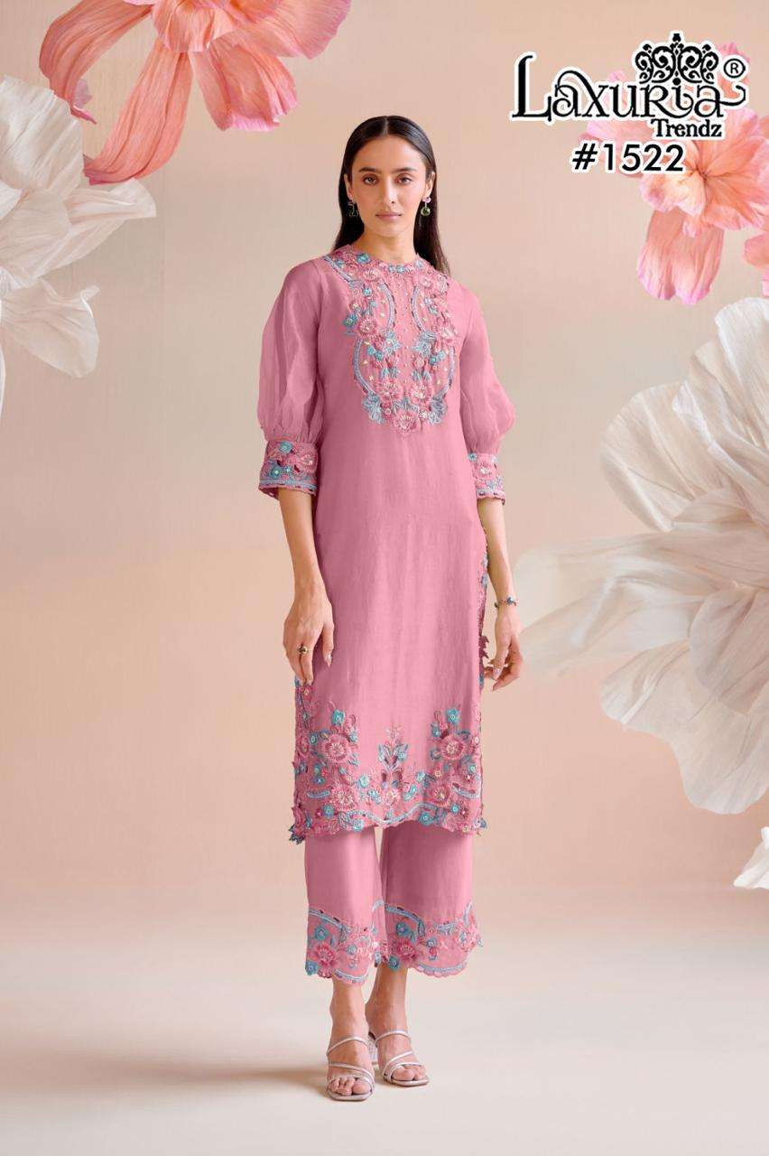 LAXURIA TRENDZ 1522 HEAVY DESIGNER CRUNCHY HANDWORK PAKISTANI DRESSES-00005