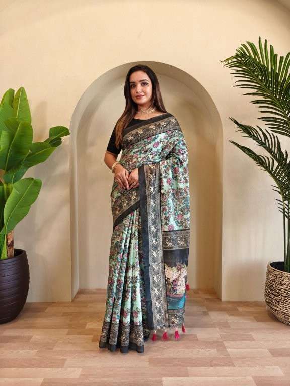 MADHU BY ASLIWHOLESALE DESIGNER PURE COTTON CHANDERI SOFTS SAREES-00282