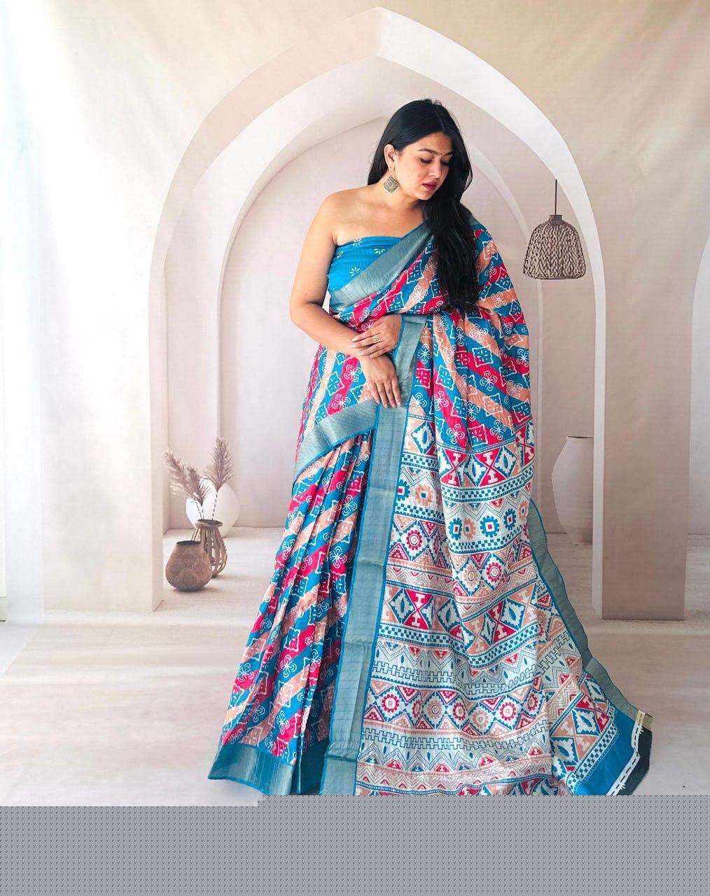 MAUSAM BY ASLIWHOLESALE DESIGNER PURE SILK PRINTED SAREES-000279