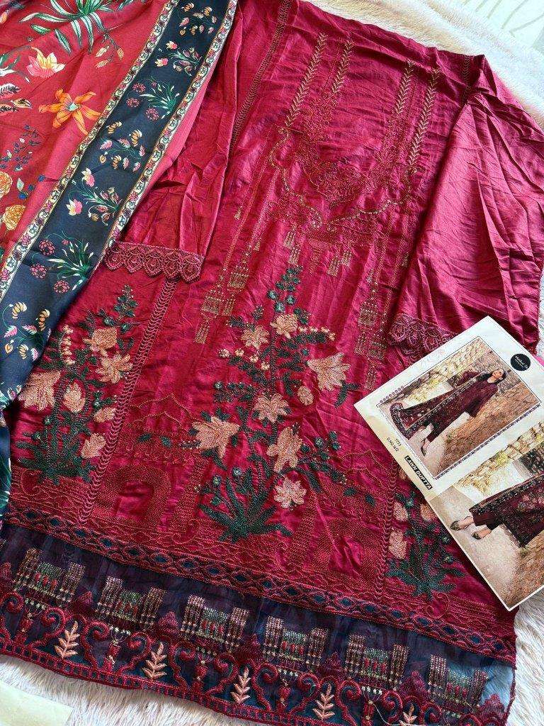 MEHBOOB TEX M-1612 NX HEAVY PURE VISCOSE RAYON HEAVY EMBROIDERED DRESSES-00071