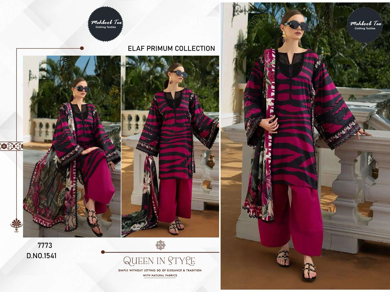 MEHBOOBTEX MT-1541 SERIES PURE COTTON PRINTED EMBROIDERY PAKISTANI DRESS-00022