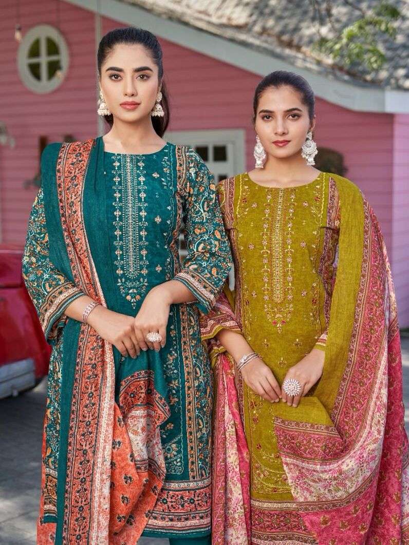 PAKIZA PRINTS FIRDAUS VOL-59 5901 TO 5910 SERIES LAWN PRINT DRESSES-00201