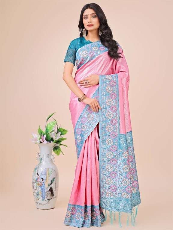 PLAZZO SILK BY ASLIWHOLESALE DESIGNER PURE LICHI SILK SAREES-00281