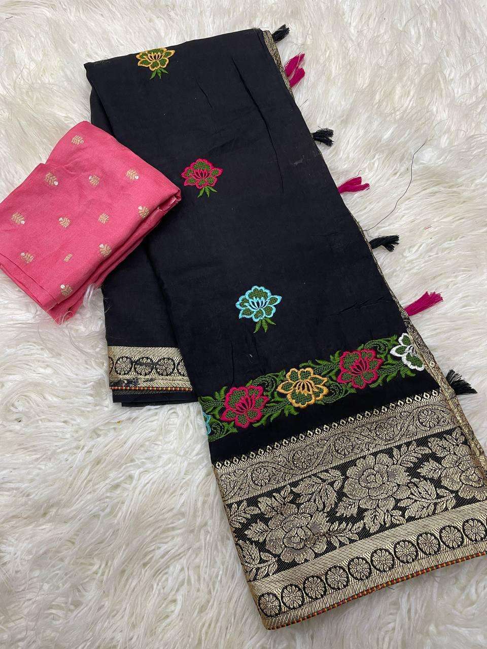 PREETI VOL-541 BY ASLIWHOLESALE DESIGNER PURE VISCOSE EMBROIDERY SAREES-00253