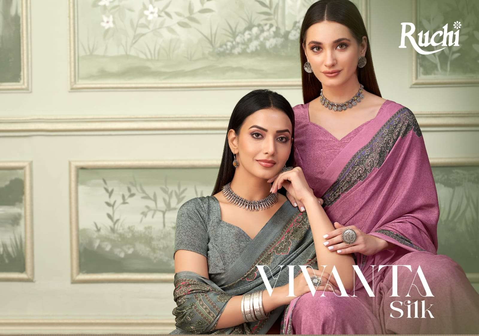 RUCHI SAREES VIVANTA SILK 37501-A TO 37503-D SERIES SILK CREPE SAREES-00004