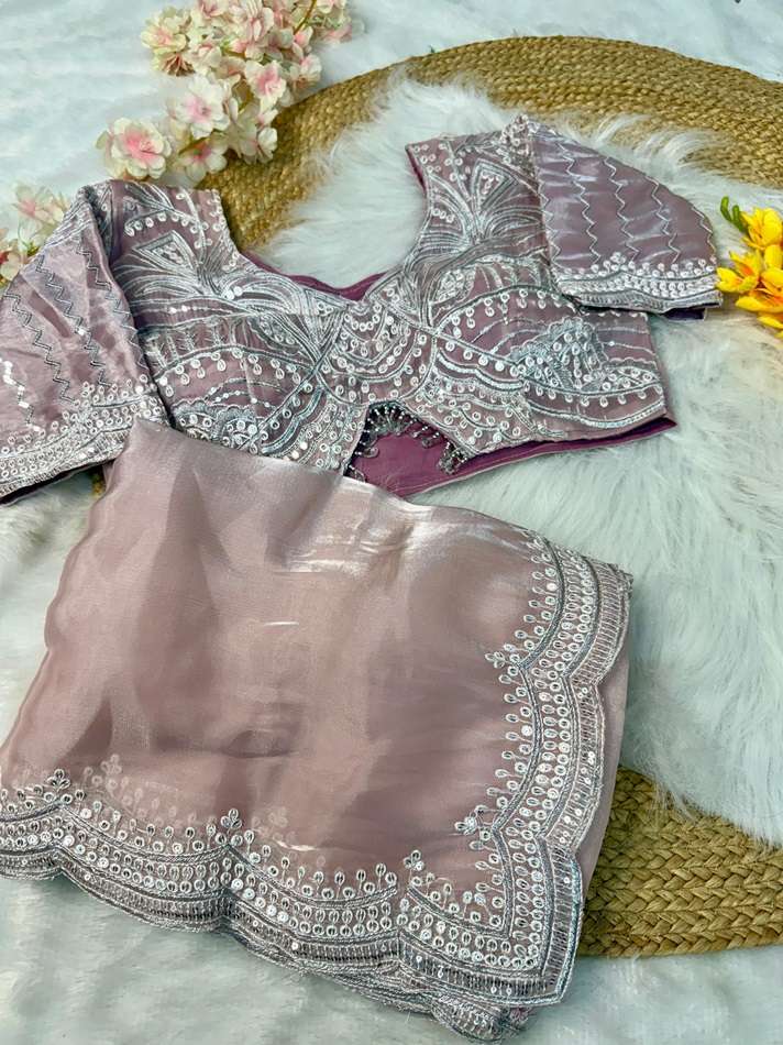SAKHI VOL-78 BY ASLIWHOLESALE DESIGNER SOFT ORGANZA WORK SAREES-00219