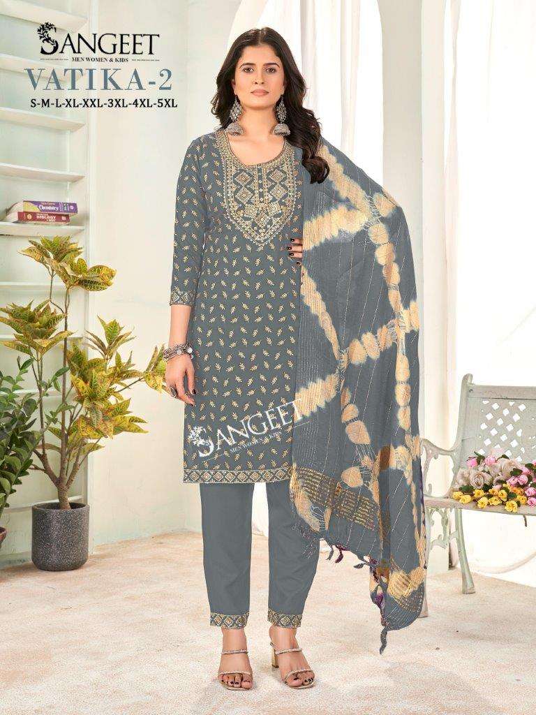 SANGEET VATIKA VOL-2 1001 TO 1008 SERIES PURE RAYON PRINTED DRESSES-00062