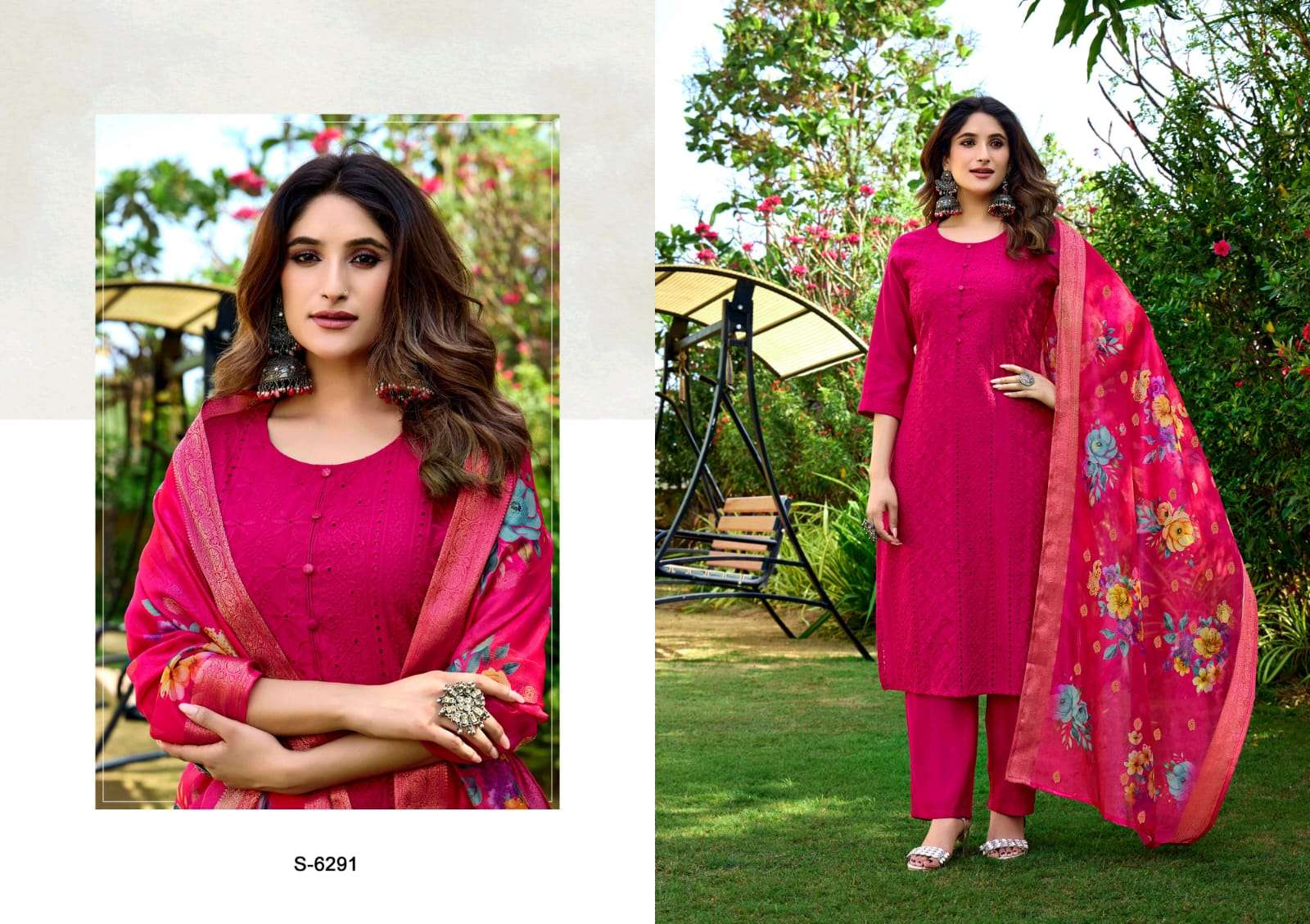 SBS FASHION VASUDHA DESIGNER FANCY HEAVY PREMIUM SILK PRINTED DRESSES-00014