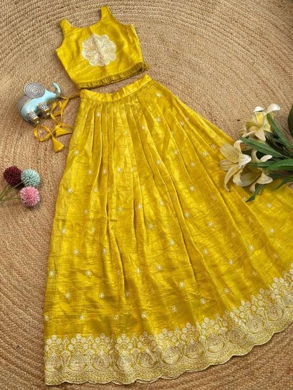 SHIVANI VOL-3 BY ASLIWHOLESALE DESIGNER PURE GOLD CRUSH LEHENGAS-00282