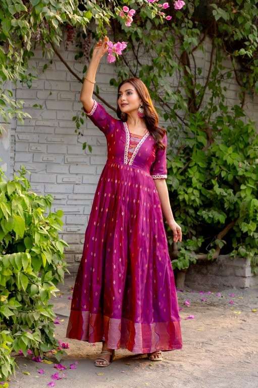 SHIVANI VOL-6 BY ASLIWHOLESALE DESIGNER PURE SILK GWONS-00282
