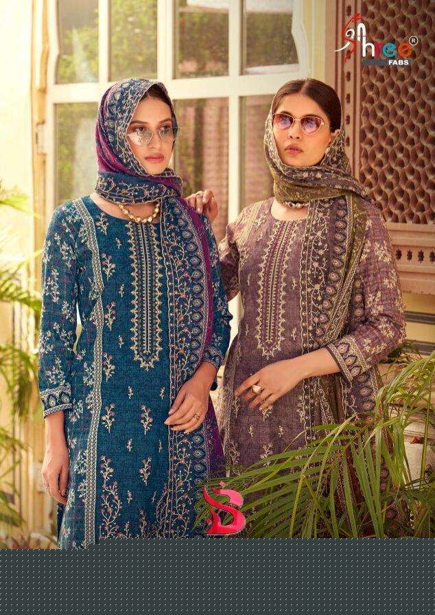 SHREE FABS BIN SAEED LAWN COLLECTION VOL-20 2001 TO 2006 SERIES LAWN PAKISTANI DRESSES-00011