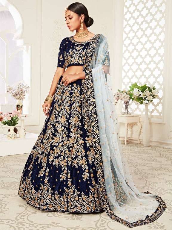 TREDITIONAL VOL-2 BY ASLIWHOLESALE DESIGNER PURE FANCY DESIGNER HEAVY LEHENGAS-00139