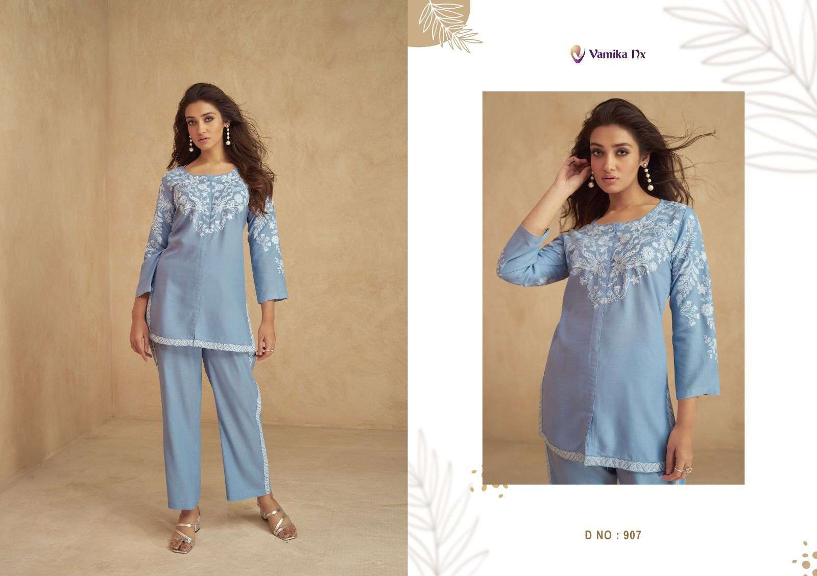 VAMIKA VINTAGE VOL-02 907 TO 912 PURE HEAVY REYON CO-ORD SET-00028