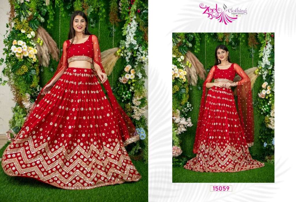 ZEEL CLOTHING ZEEL VOL-21 DESIGNER STYLISH SOFT GEORGETTE GIRLISH LEHENGAS-00139