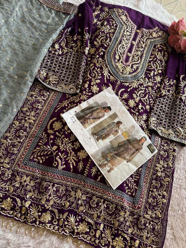 ZIAAZ DESIGNS 763 COLOURS HEAVY GEORGETTE WORK EMBROIDERED DRESSES-00071
