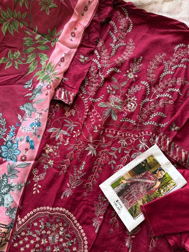 ZIAAZ DESIGNS 856 COLOURS HEAVY RAYON EMBROIDERED PAKISTANI DRESSES-00201