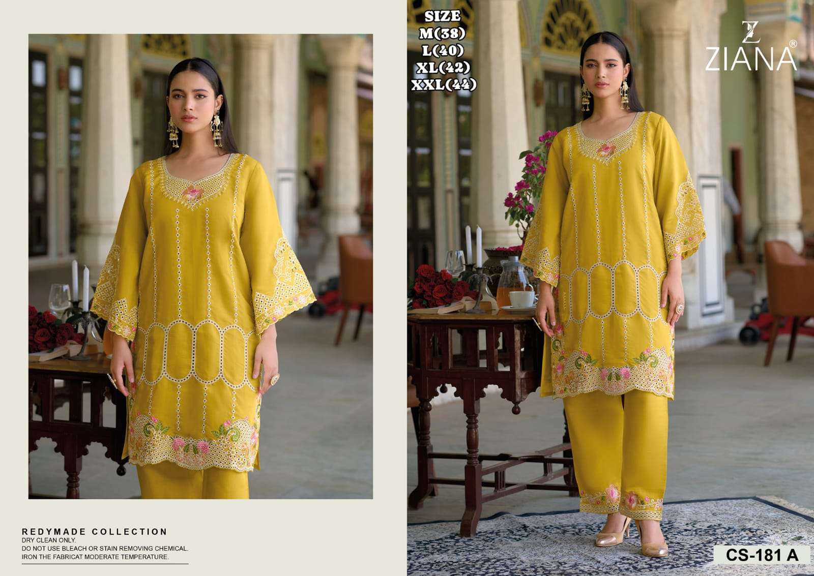ZIANA 181 COLOURS DESIGNER FACNY ROMAN SILK HEAVY EMBROIDERY DRESSES-00150