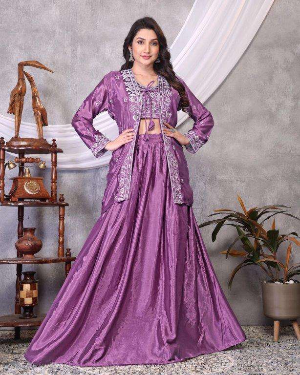 02 DESIGN BY ASLIWHOLESALE DESIGNER PURE CHINNON SILK EMBROIDERY LEHENGAS-00287