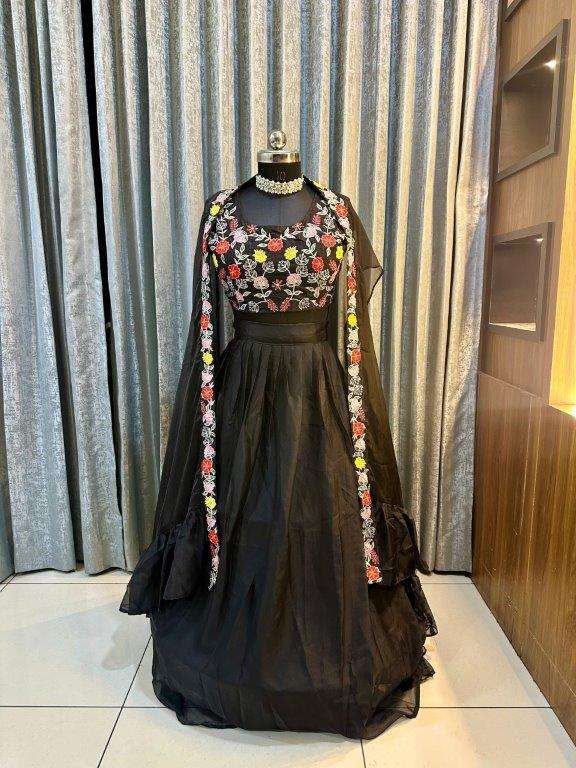 04 DESIGN BY ASLIWHOLESALE DESIGNER PURE SATIN SILK EMBROIDERY LEHENGAS-00287