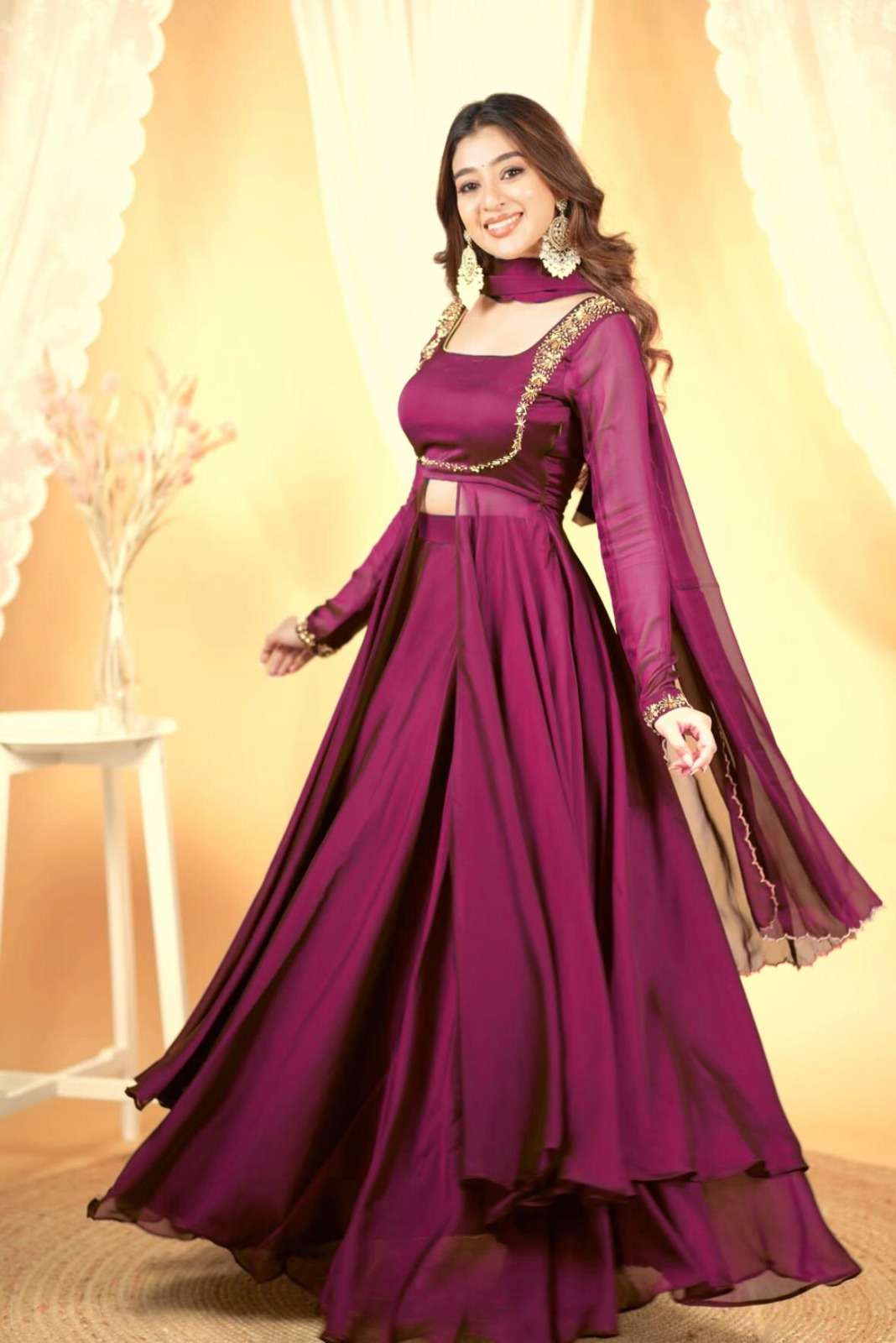 106 HIT DESIGN BY ASLIWHOLESALE DESIGNER PURE RANGOLI SILK EMBROIDERY DRESSES-00251