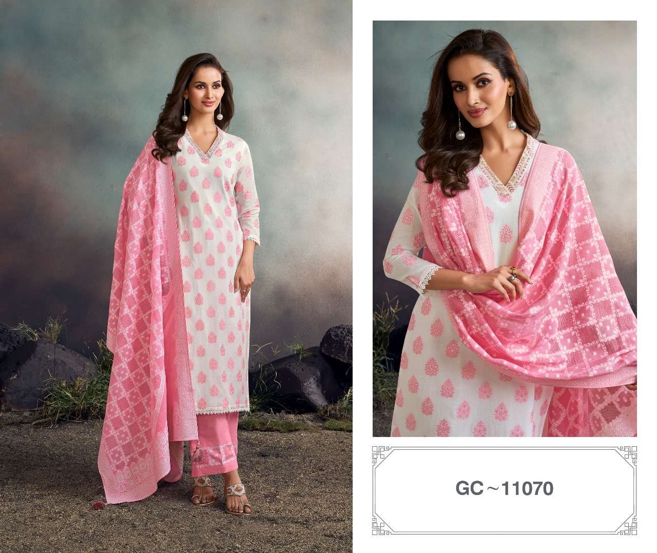 11070-71-72 SERIES BY ASLIWHOLESALE DESIGNER PURE COTTON PRINTED DRESSES-00025
