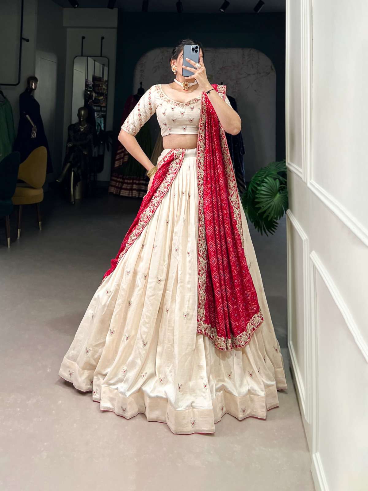1436 COLOUR BY ASLIWHOLESALE DESIGNER PURE VICHITRA SILK LEHENGAS-00195