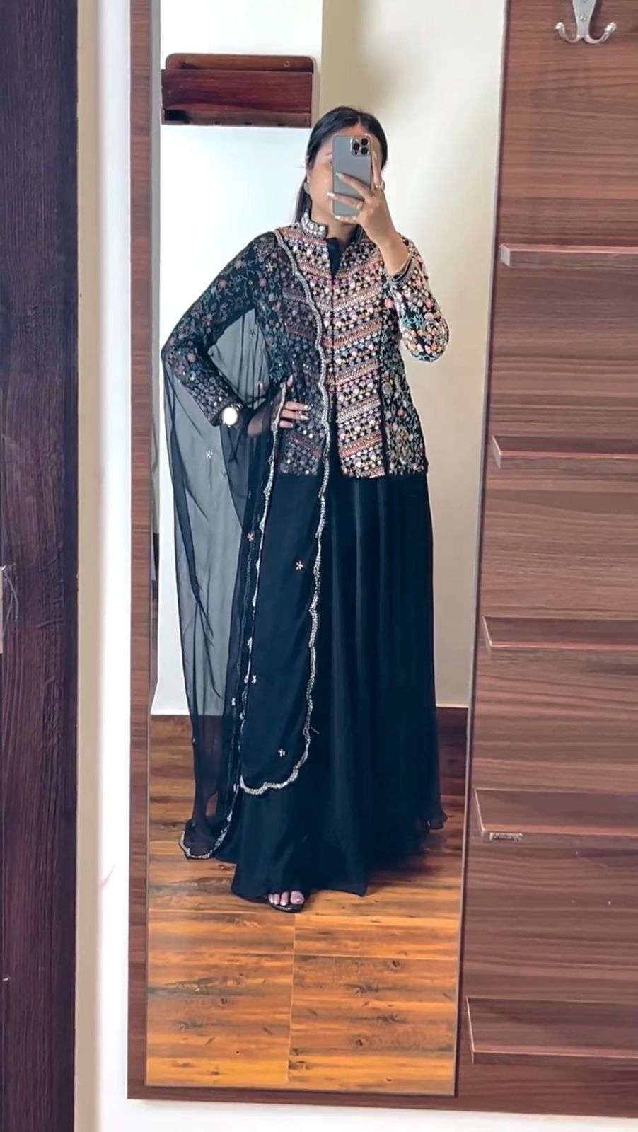 185 HIT COLOUR BY ASLIWHOLESALE DESIGNER PURE FAUX GEORGETTE LEHENGAS-00246
