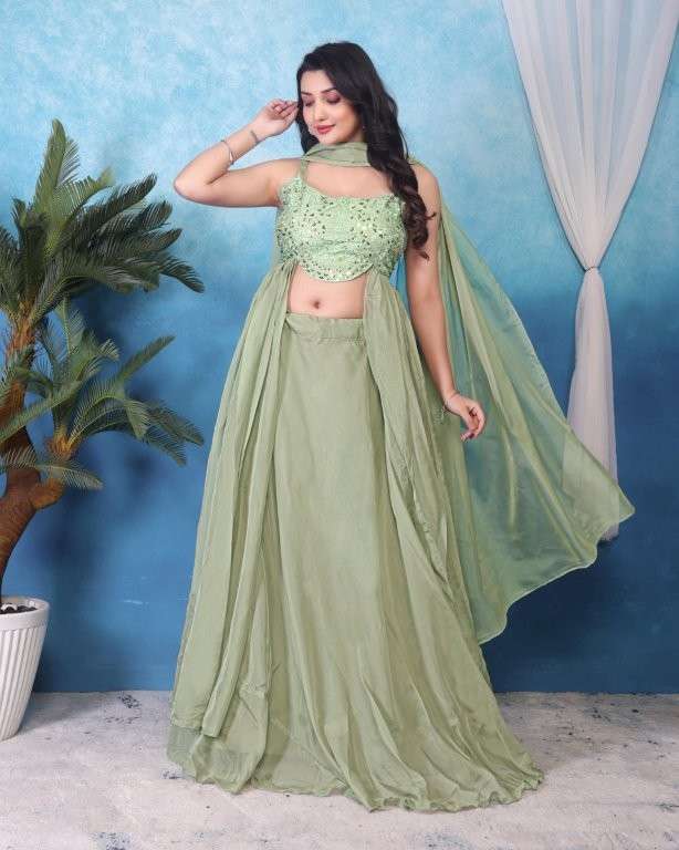19 DESIGN BY ASLIWHOLESALE DESIGNER PURE SILK EMBROIDERY LEHENGAS-00287