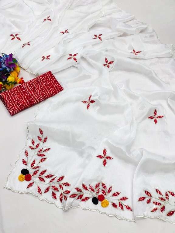 20 DESIGN BY ASLIWHOLESALE DESIGNER PURE JIMMY CHOO SAREES-00287