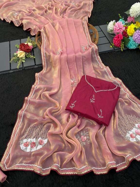21 DESIGN BY ASLIWHOLESALE DESIGNER PURE SATIN SILK SAREES-00287
