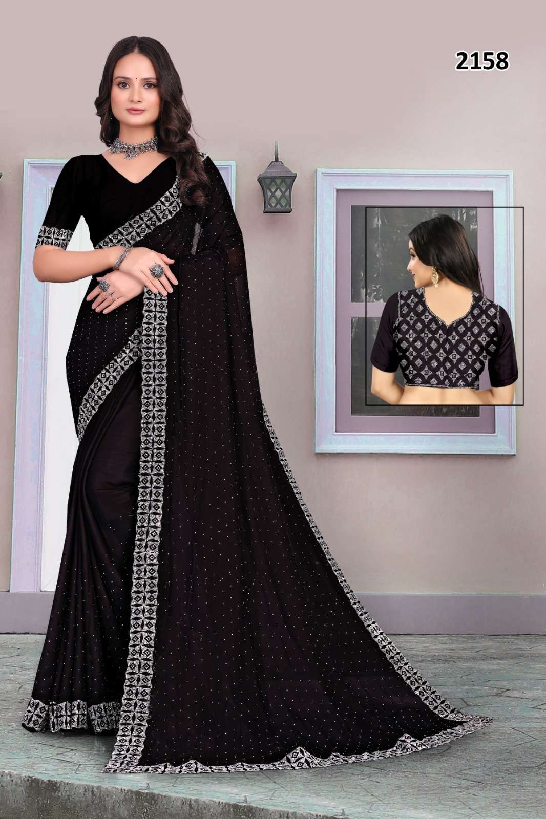 2158 & 2159 COLOUR BY ASLIWHOLESALE DESIGNER PURE SOFT SATIN CHIFFON EMBROIDERY SAREEES-00103