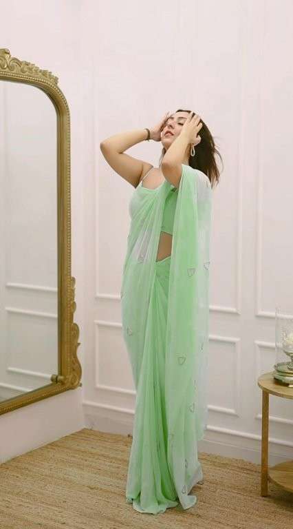 22 DESIGN BY ASLIWHOLESALE DESIGNER PURE GEORGETTE PRINTED SAREES-00287