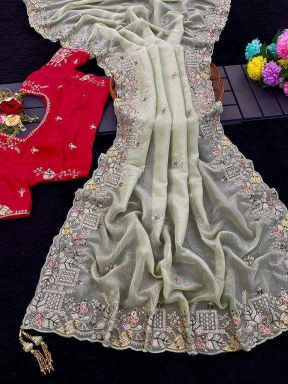 25 DESIGN BY ASLIWHOLESALE DESIGNER PURE CRUNCHY FANCY SAREES-00287