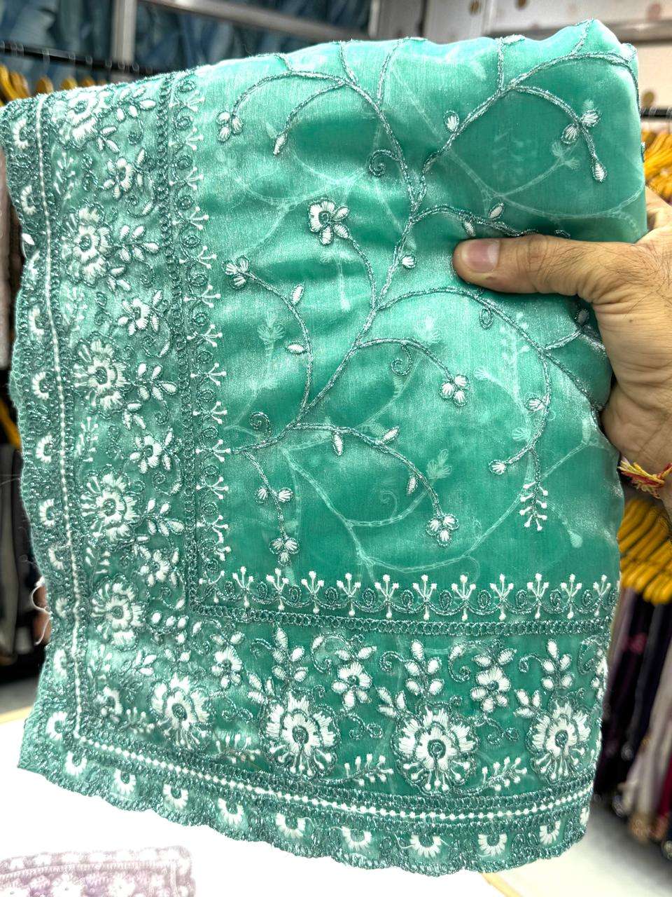 3857 COLOUR BY ASLIWHOLESALE DESIGNER PURE FANCY EMBROIDERY ACSAREES-00103