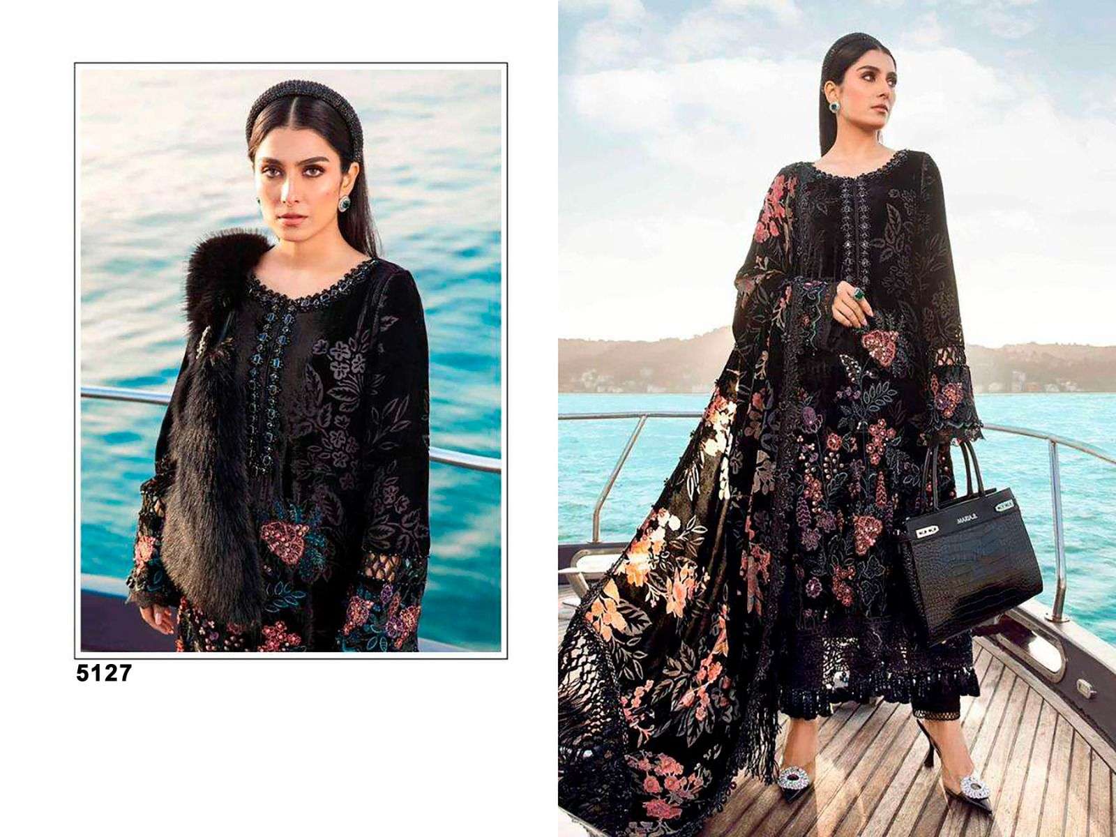 5127 COLOUR BY ASLIWHOLESALE DESIGNER PURE RAYON COTTON EMBROIDERY PAKISTANI DRESS00062