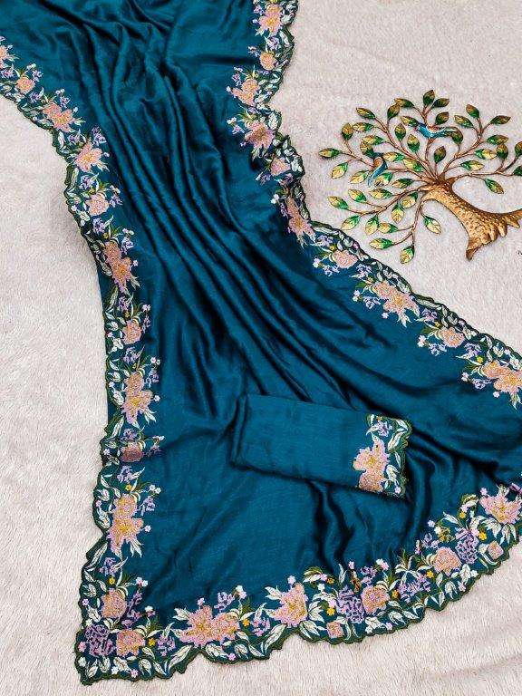 564 COLOUR BY ASLIWHOLESALE DESIGNER PURE HEAVY VICHITRA SILK SAREES-00285