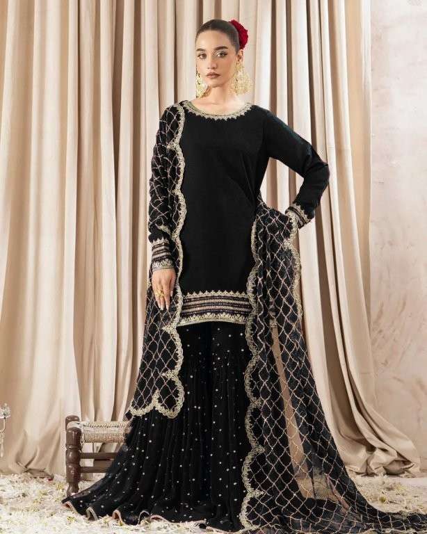 5842 HIT COLOUR NX BY ASLIWHOLESALE DESIGNER PURE FAUX GEORGETTE EMBROIDERY DRESSES-00242