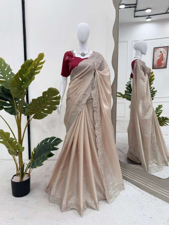 585 HIT COLOUR BY ASLIWHOLESALE DESIGNER PURE JIMMY CHOO SAREES-00241