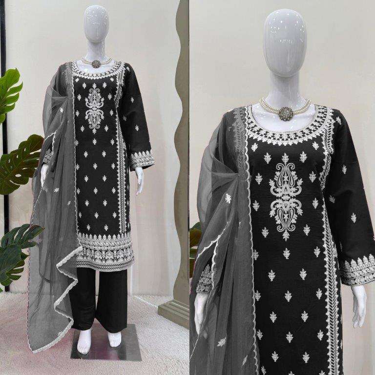 5861 HIT COLOUR BY ASLIWHOLESALE DESIGNER ROMAN SILK DRESSES-00242