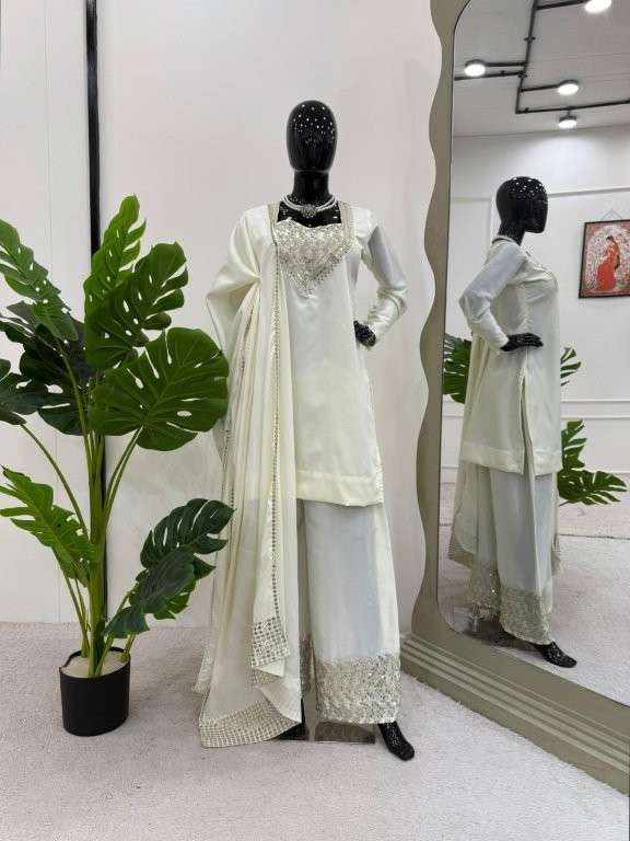 5870 HIT COLOUR BY ASLIWHOLESALE DESIGNER PURE CHINNON SILK EMBROIDERY PAKISTANI DRESSES-00242