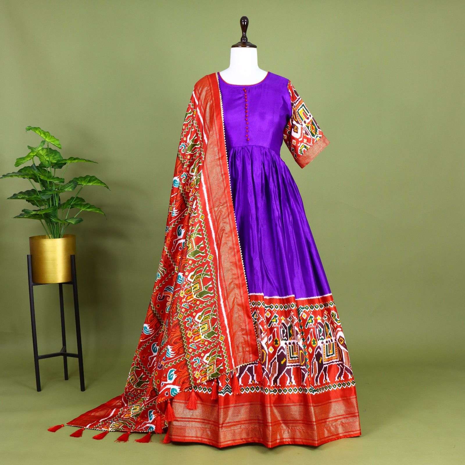 6020 COLOUR BY ASLIWHOELSALE DESIGNER PURE SOFT DOLA SILK GOWNS-00135